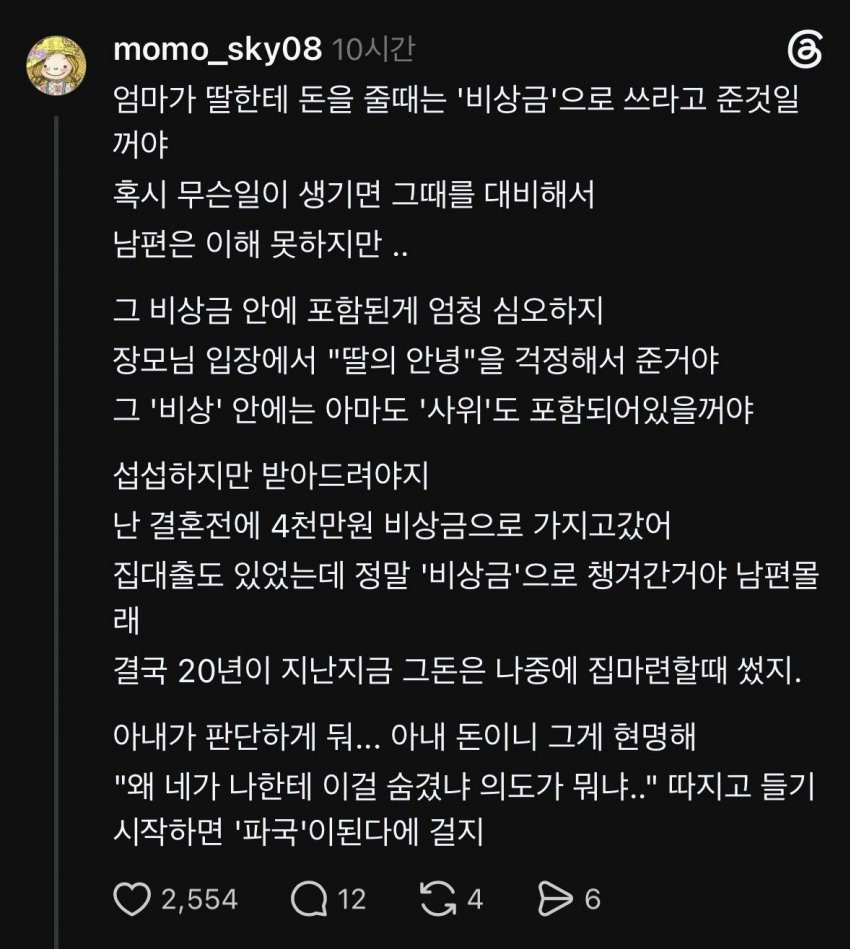 비상금 4천8백 걸린 아내의 반응 및 여자 쉴드 댓글들 (3)