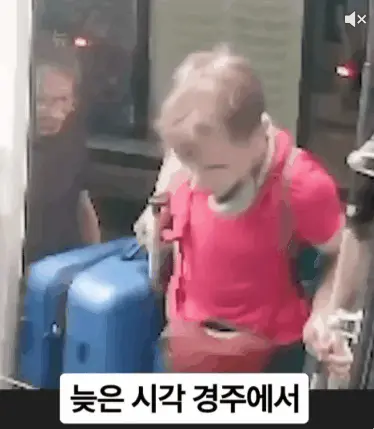 승차거부 버스로 당황한 외국인