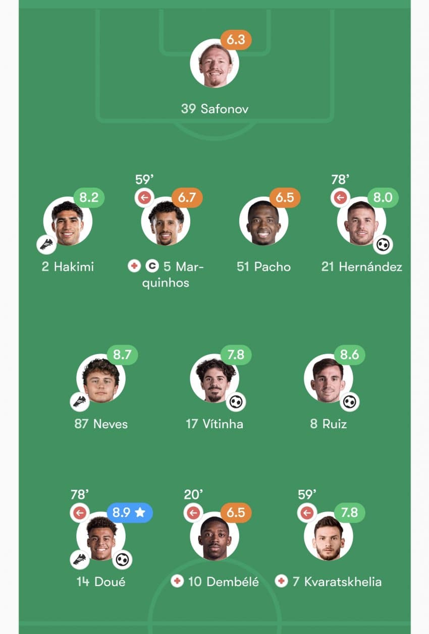 PSG vs 바르셀로나 골장면.. (2)