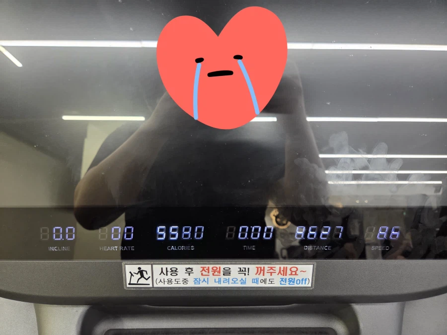 100키로 돼지 한시간 유산소 했다.. 개추좀...