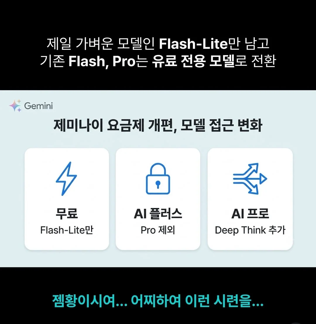 제미나이 10월 9일부터 무료ai 못쓴다 (2)
