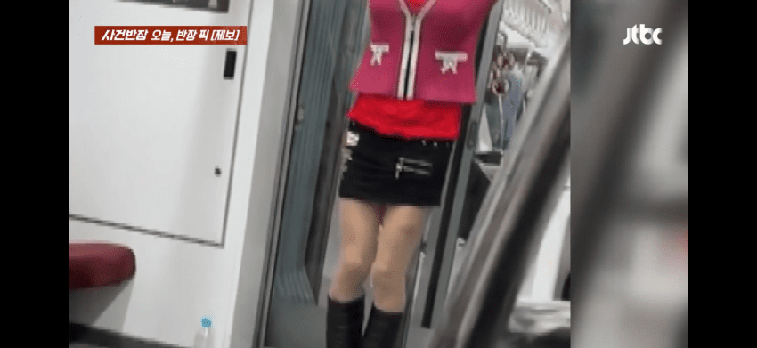 금발 가발에 보정속옷까지…서울 지하철서 목격된 여장 남성들 (6)