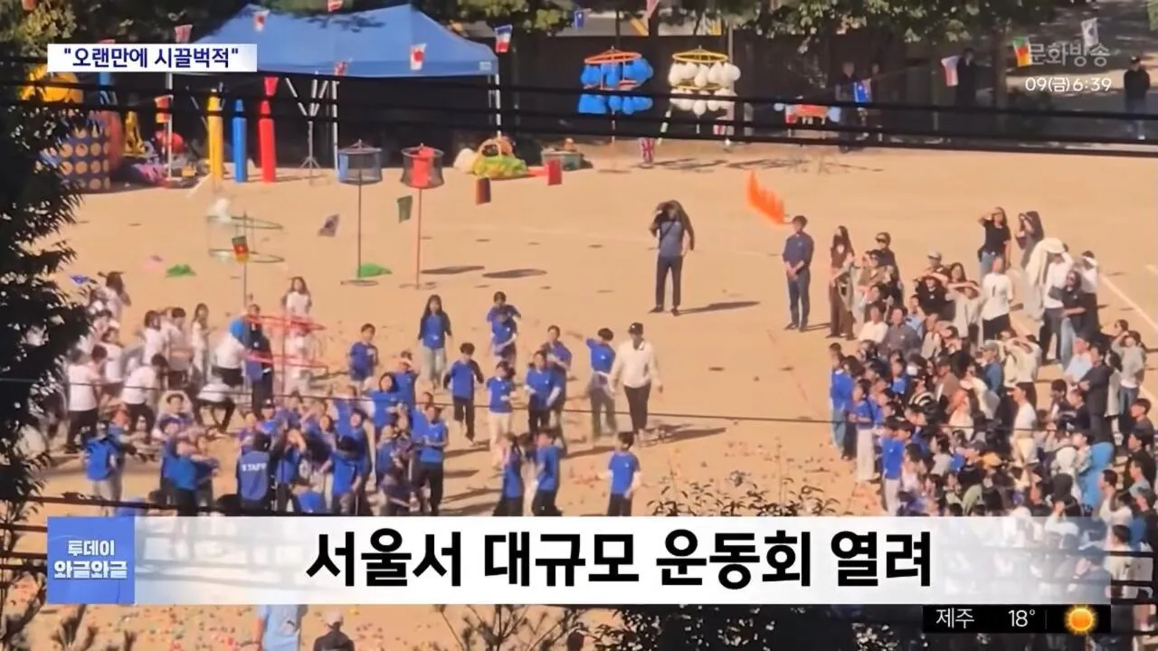 서울 영등포구 초등학교 대규모 운동회 열림