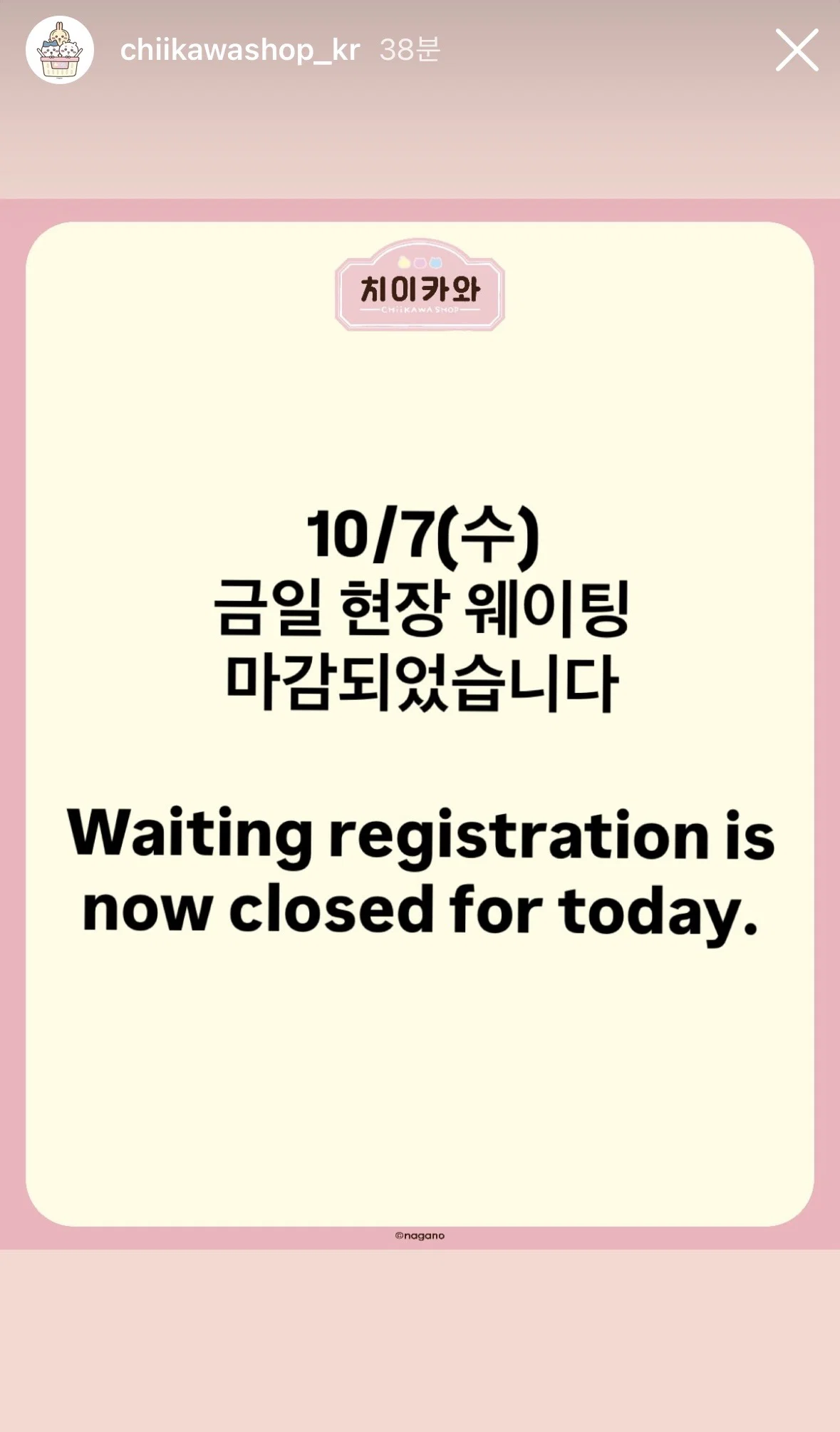 오늘자 용산 치이카와 마켓 오픈런 근황.... (2)