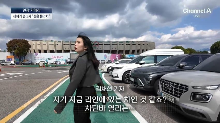 채널a) 차 머리부터 '쑥'..야구장 앞 얌체들 (6)