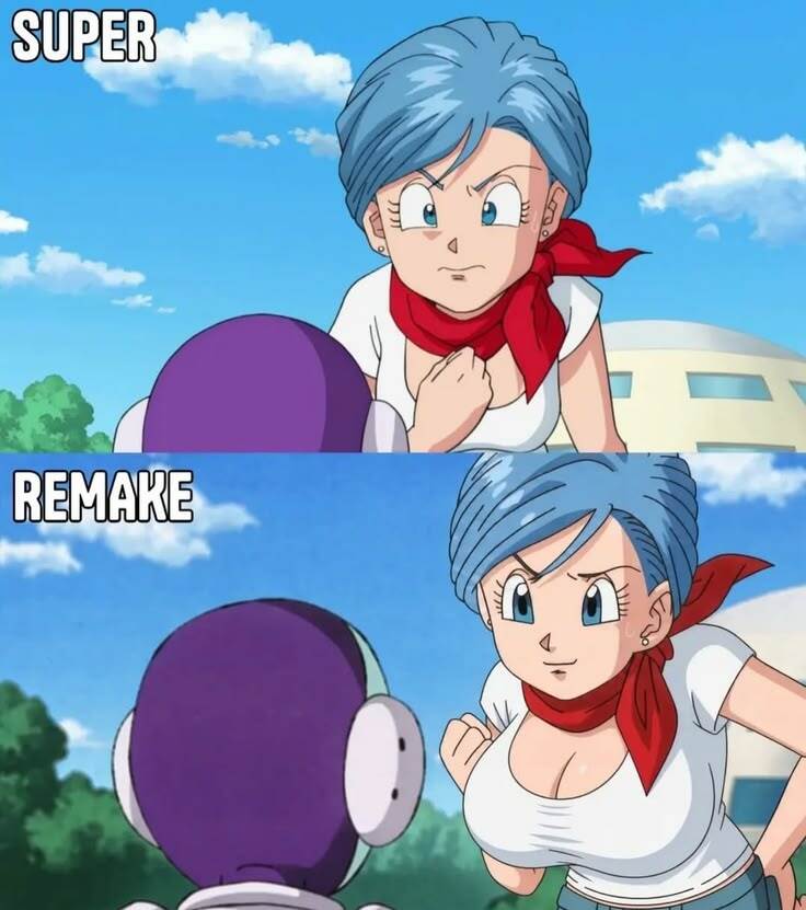 드래곤볼 super Vs remake 차이