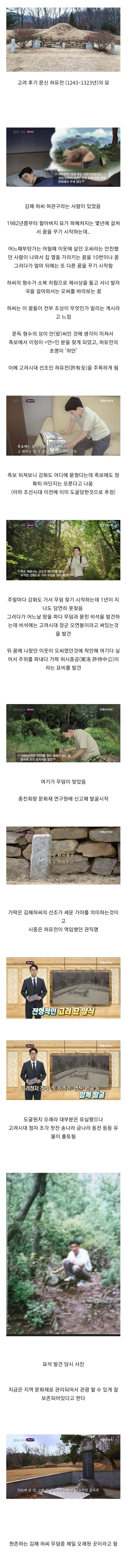 후손이 독고다이로 700년전 조상 무덤을 찾은 방법