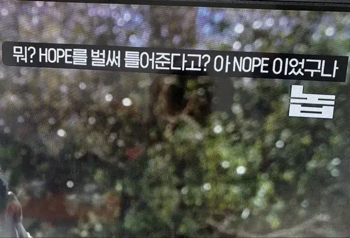 ??? : 아니 호프를 티비에서 벌써 틀어준다고??