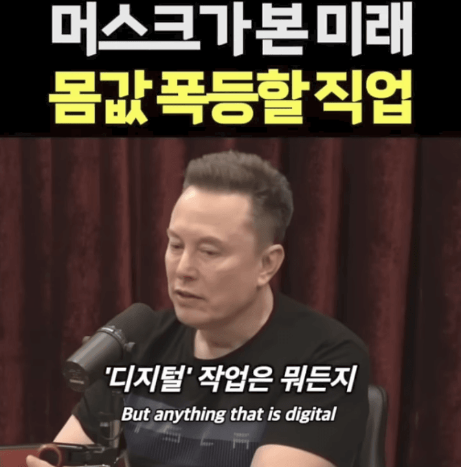머스크가 본 미래 폭등할 직업