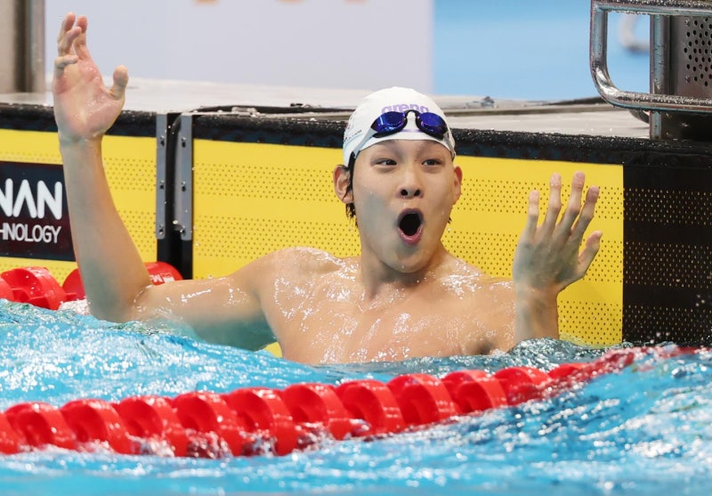 자유형 50m 김영범 금메달 시상식 (5)