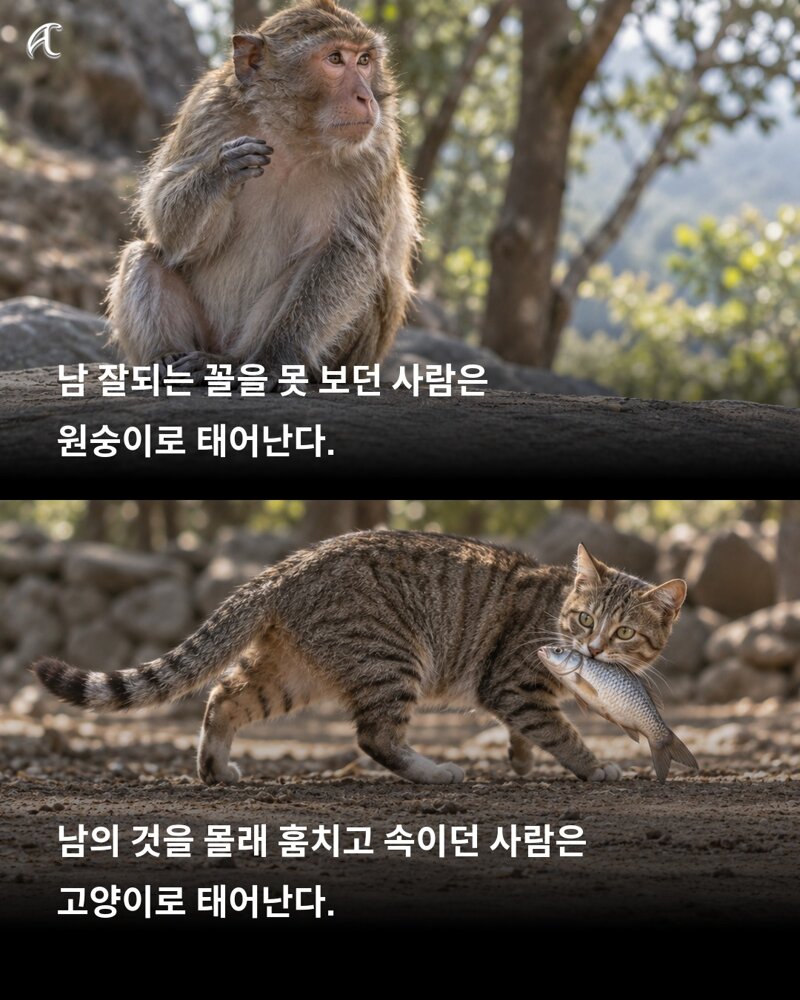 불교 경전 적힌 다음생에는 어떤짐승으로? (3)