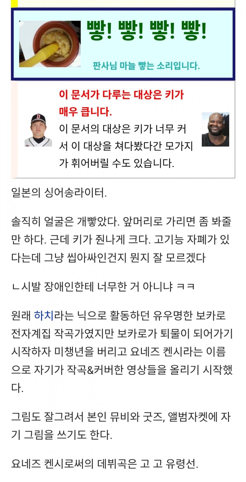 이젠 섭종한 디시위키에 일본가수를 검색해보자 (11)