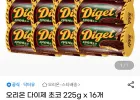 오리온 다이제 초코 225g x 16개