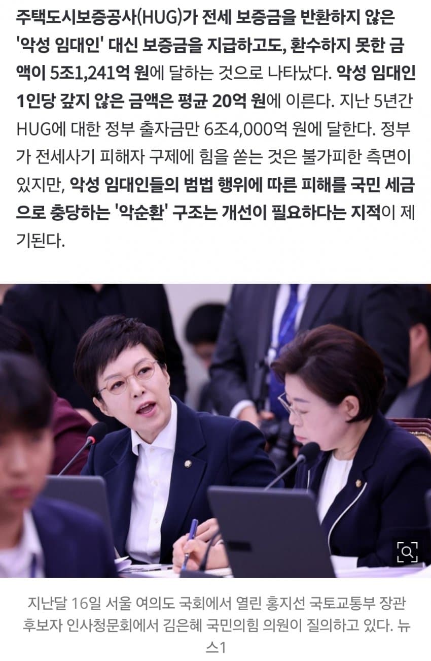 전세사기 피해, 혈세로 메웠다... 악성 임대인 '먹튀' 보증금만 5조 (3)