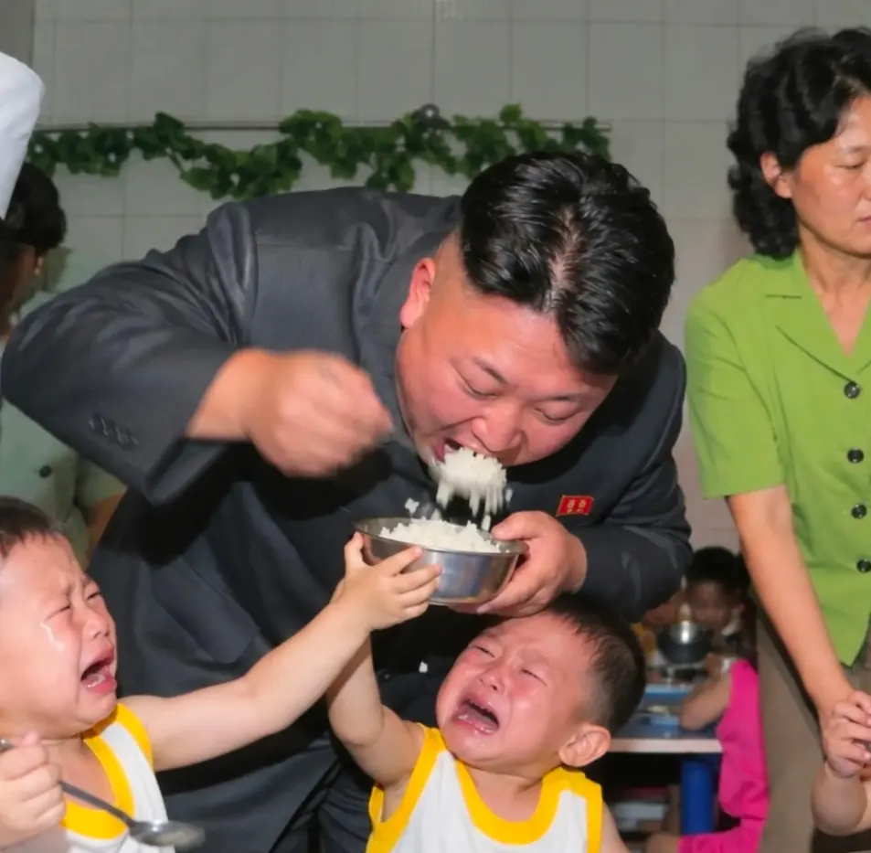 애들 밥 먹는걸 본 김정은 (2)