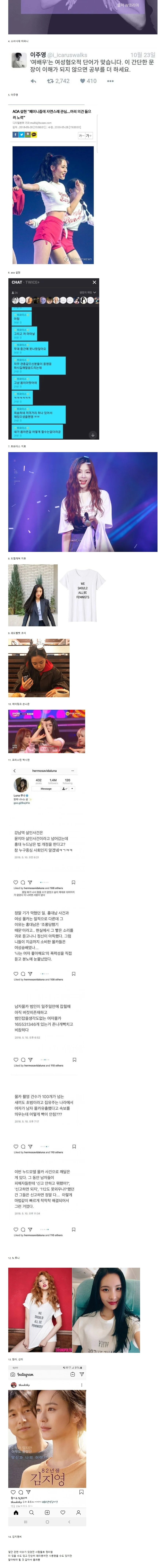 페미니스트 선언한 여자연예인들 (5)
