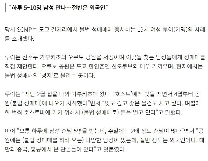 "성매매 걸려도 처벌 없는 나라"…중국인 매춘관광에 日 부글 (6)