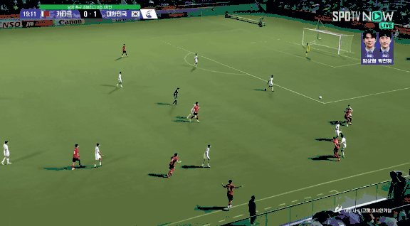 아시안게임 남자축구 첫경기 4 - 1 대승 (2)