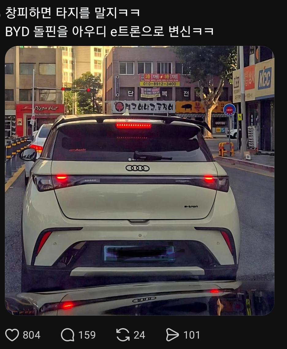 BYD돌핀을 아우디로 변신~