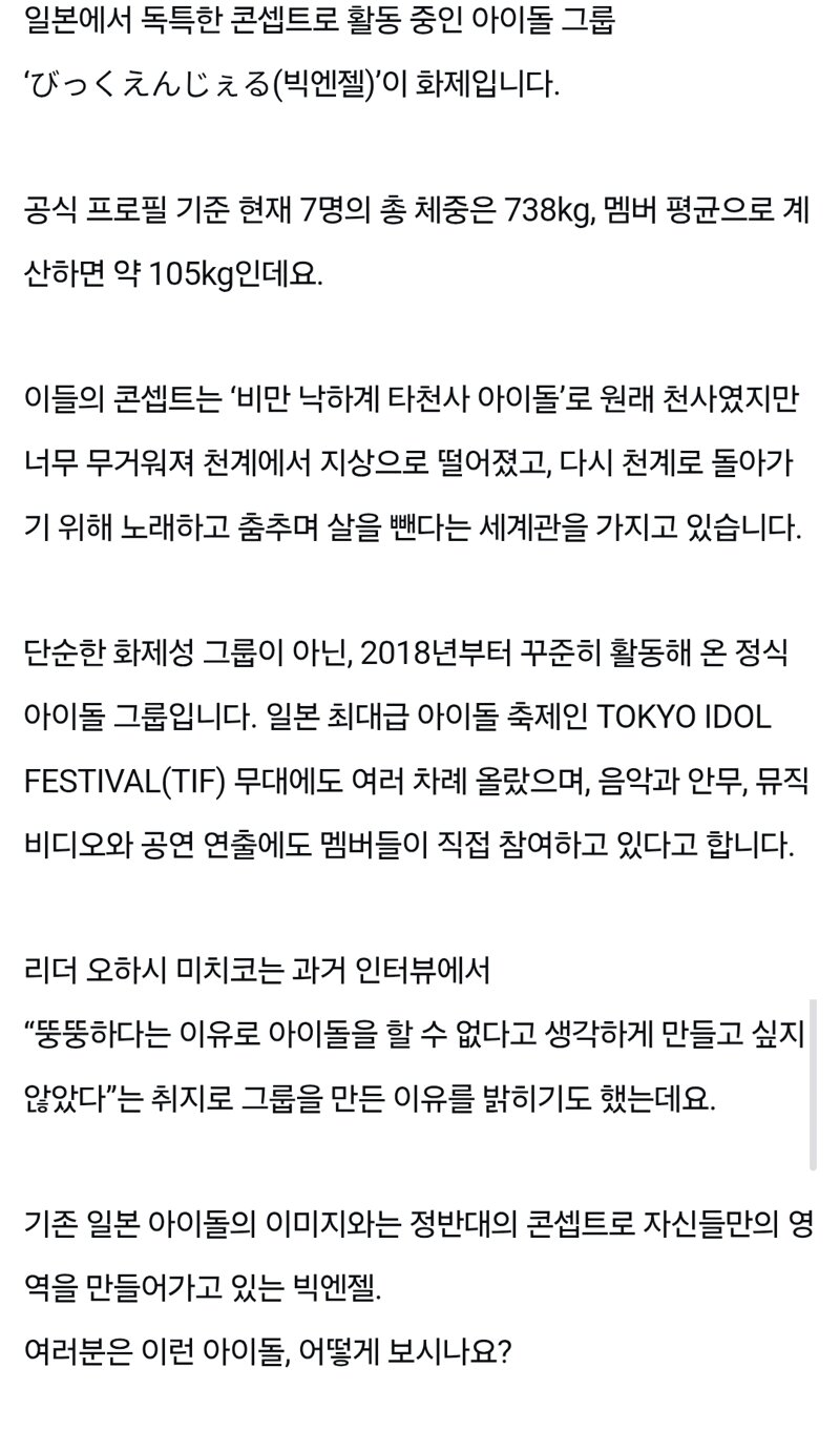 의외로 현지에서 반응 좋다는 몸무게 0.1t 일본 아이돌 그룹. (2)