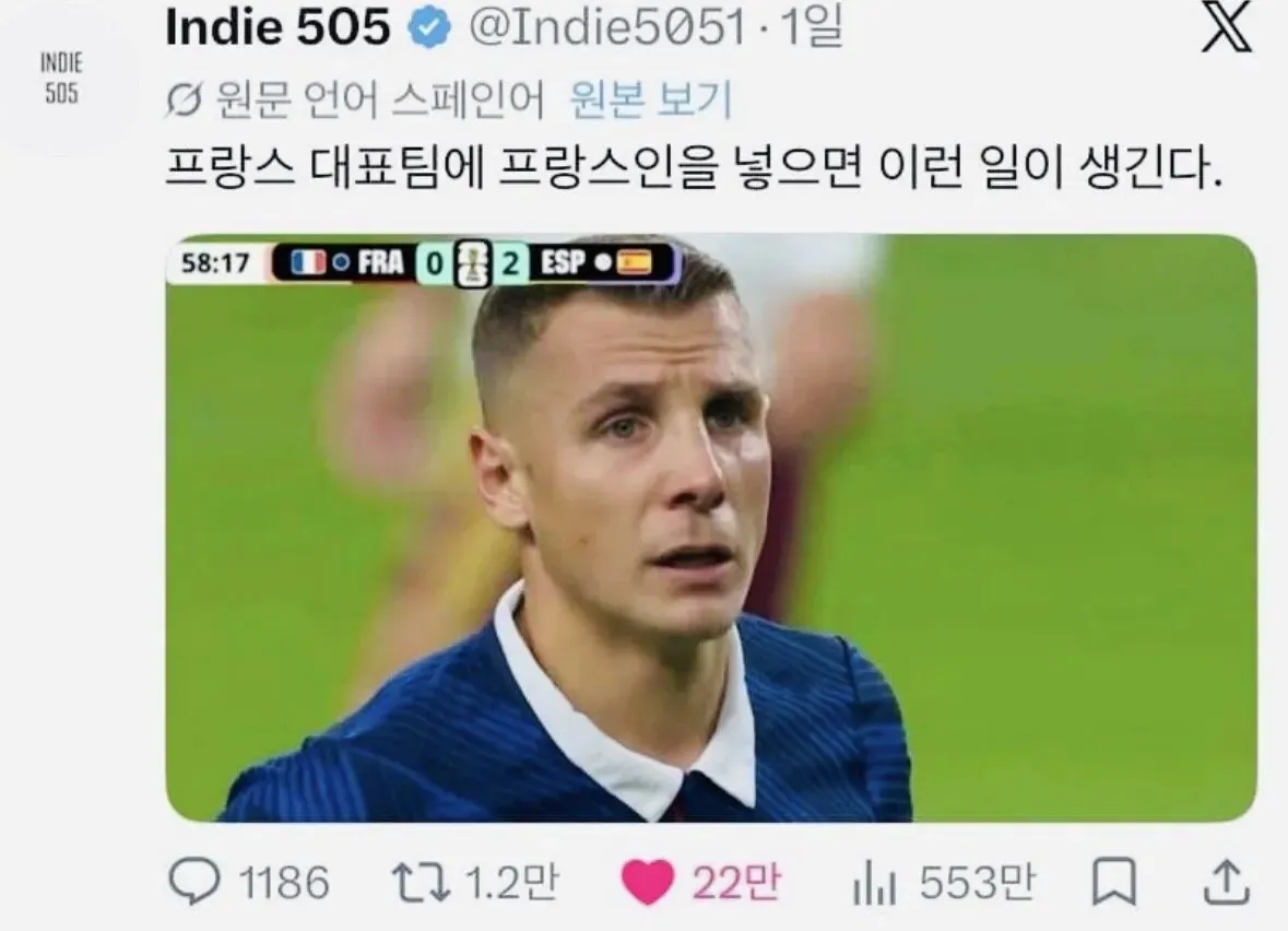 프랑스대표팀에 프랑스인이 적은 이유 ㄷㄷㄷ