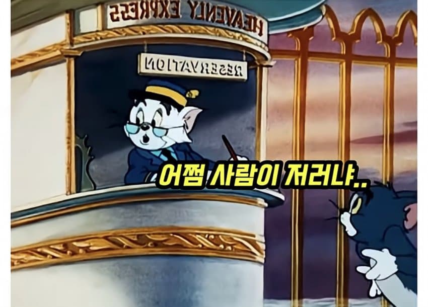훌쩍훌쩍 톰과 제리 전설적인 장면.. (27)