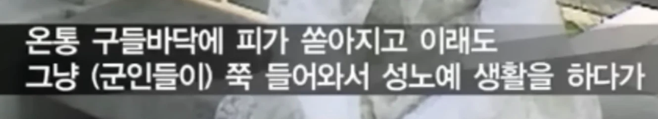 북한의 일본군 성노예 피해자 증언 (7)
