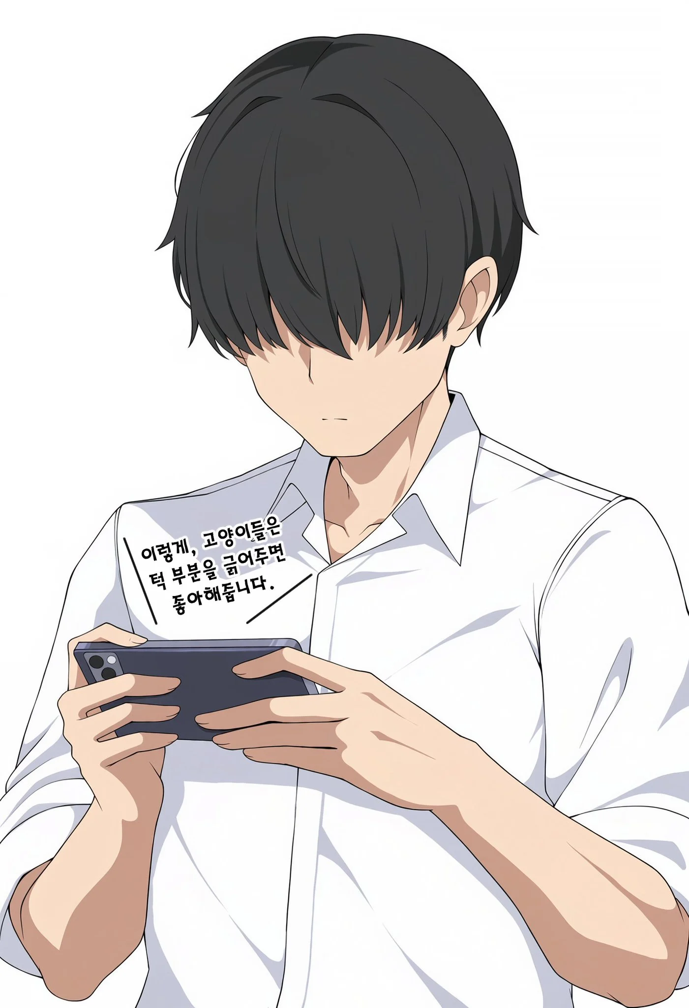 ㅆㄷ) 고양이들의 턱을 긁어주는 manhwa