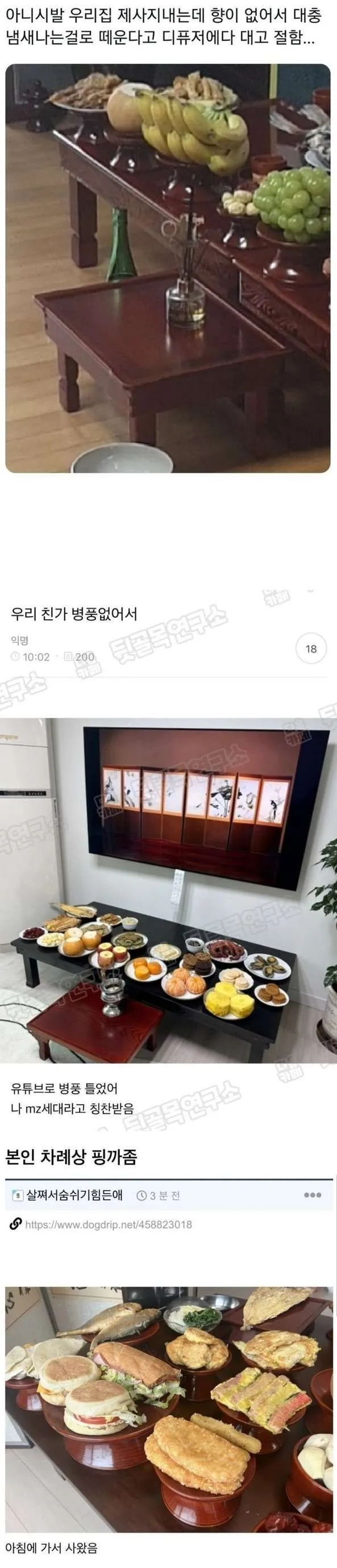 MZ력 충만한 요즘 제사