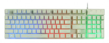 [알리] 지클릭커 레인보우 LED 104키 멤브레인 유선 키보드