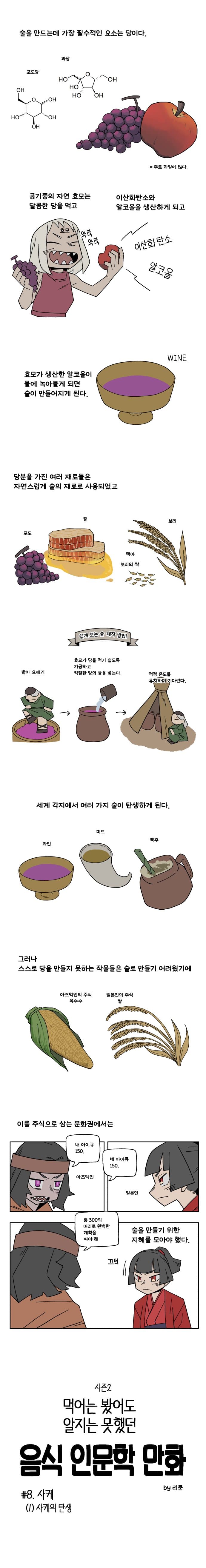 음식 인문학 만화 시즌2) #8. 사케(1) 사케의 탄생