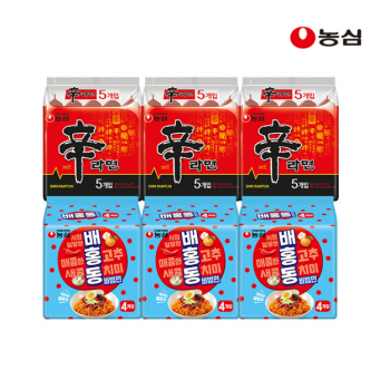 [네이버] 농심 신라면 20개 외 배홍동·안성탕면 등 다양 (네이버멤버십)