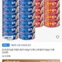 사조 참치 마일드참치100g*12캔+고추참치100g*12캔 (24캔)