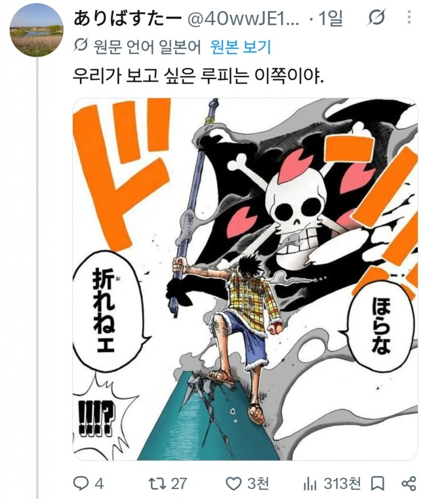 와들와들 요즘 반응 ㅈ박았다는 원피스 애니 (5)