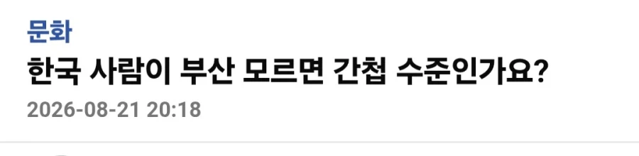 한국 사람이 부산 모르면 간첩인가요?_1.webp