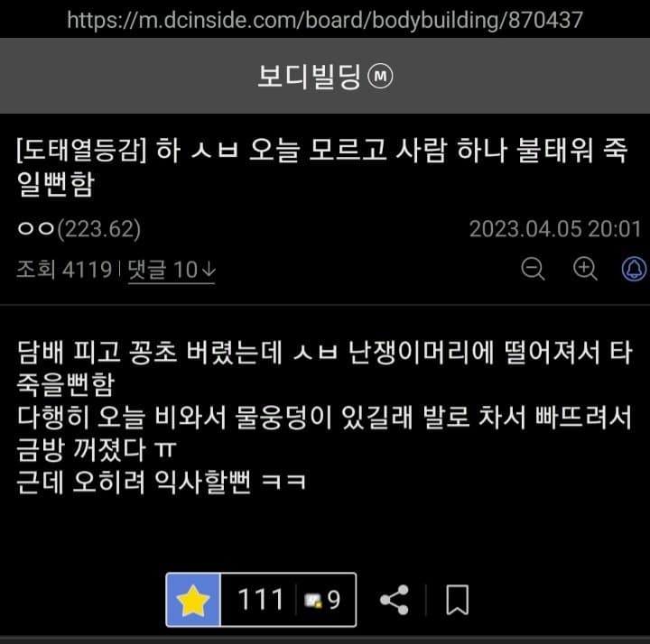 싱글벙글 보디빌딩갤 난쟁이 문학모음 (9)