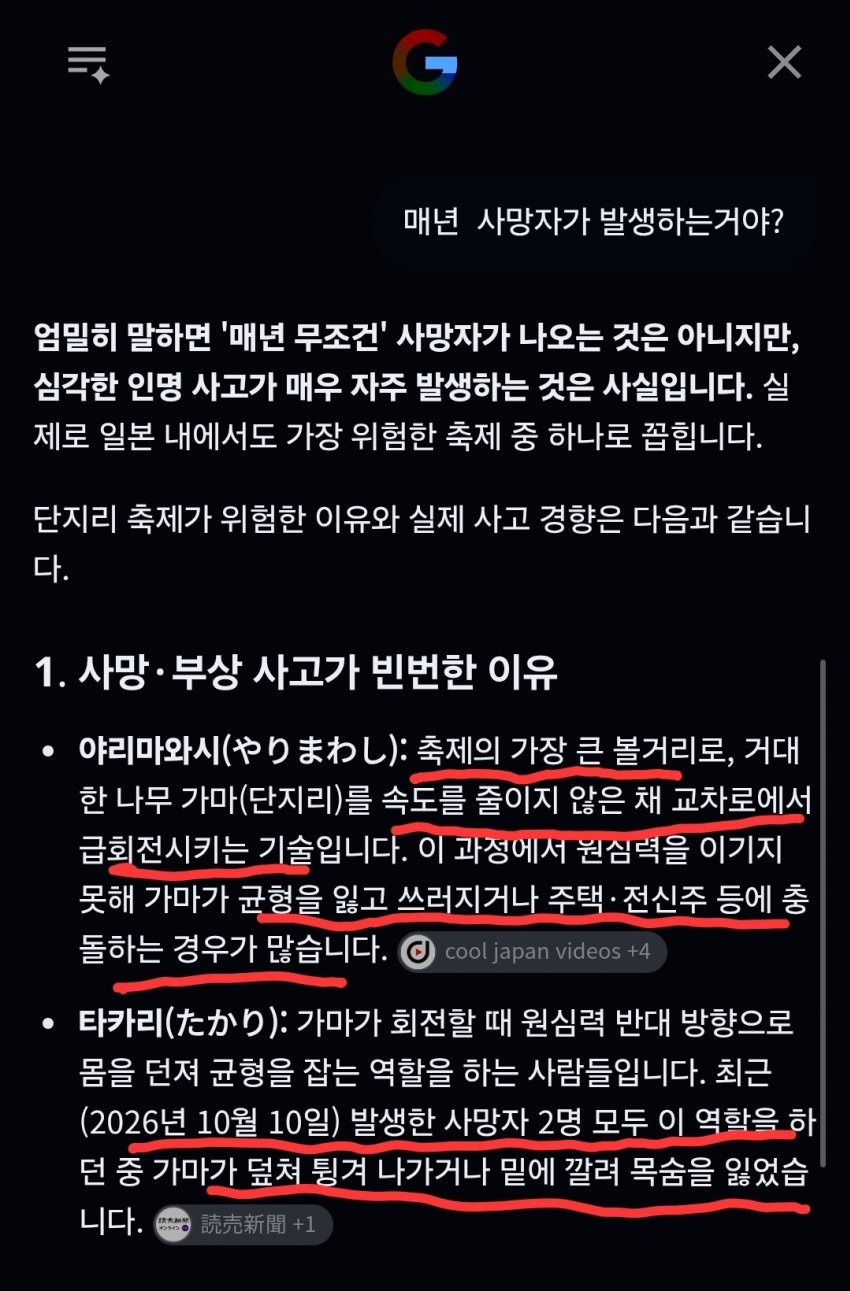 어제자 대참사난 일본 축제 사망자 2명 (5)