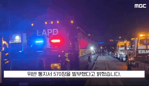 미국 LA에서 집단 약탈꾼들 검거하는 영상 (3)