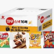 포카칩,오감자,꼬부칩,썬칩 16봉 9260원