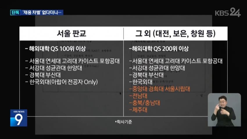kbs) 한화에어로, 경력직 뽑으며 "나이•대학 제한" 지침 (9)