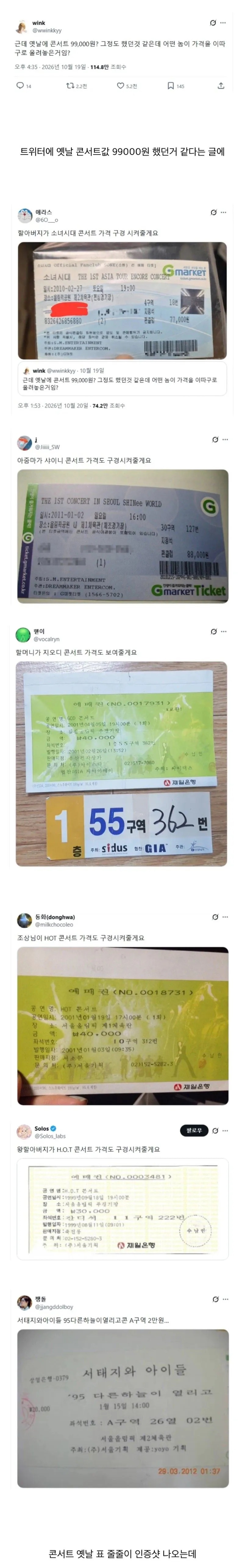 싱글벙글 콘서트티켓값에서 시작된 스노우볼