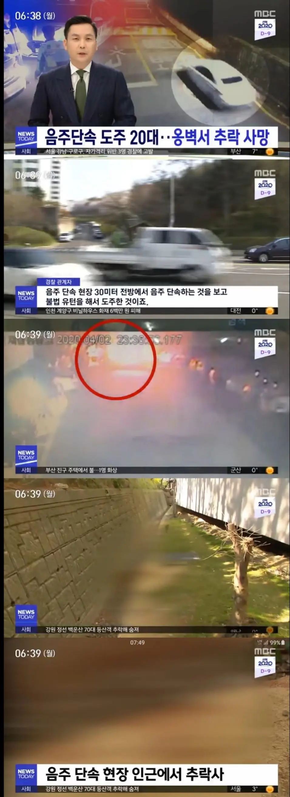 20대 음주 운전자가 사망한 이유
