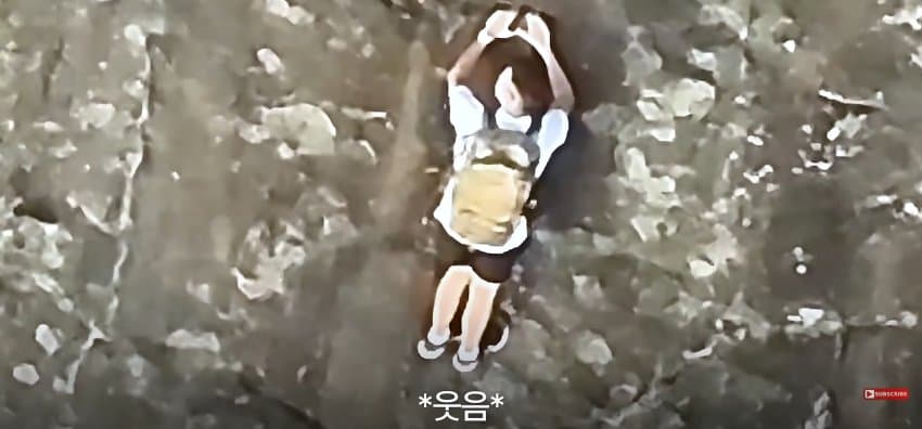 등반 중 절벽에 갇히자, 벽 잡고 한손으로 셀프 신고한 남자 (16)