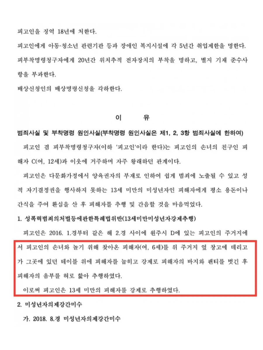 6살 여아 성추행으로 징역 18년형 받은 할아버지가 무죄 받은 이유