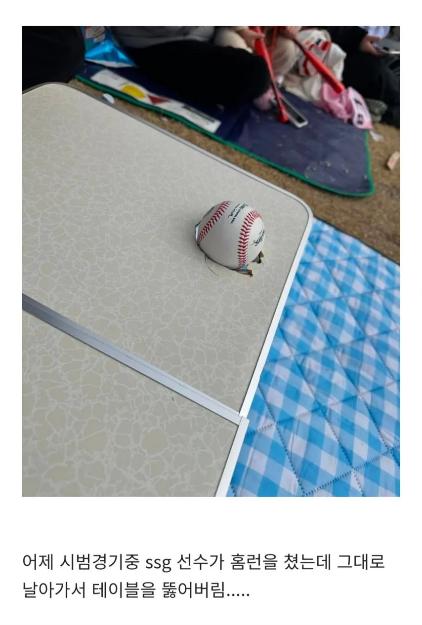 홈런볼 맨손으로 받으면 안되는 이유