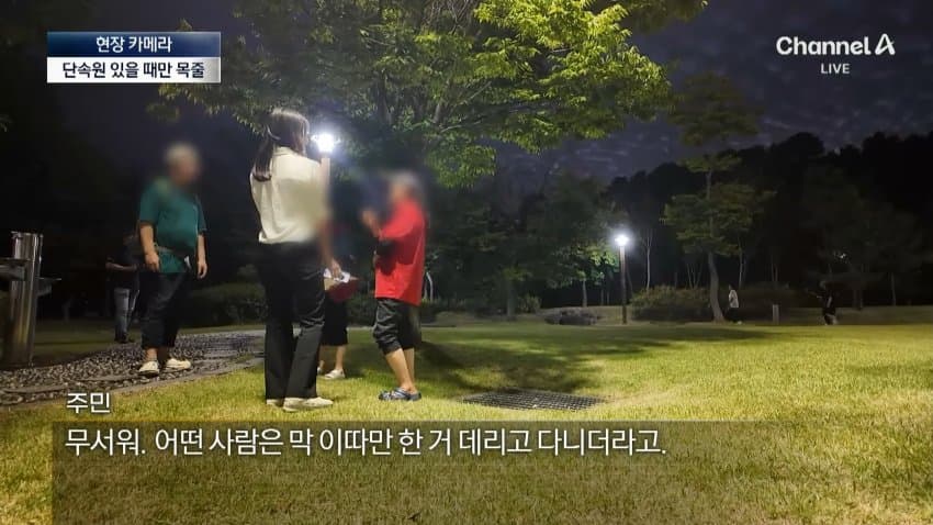채널a) 단속원 퇴근하자...공원이 '개판' (5)