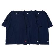 휴먼메이드 하트 언더로고 반팔 3pack