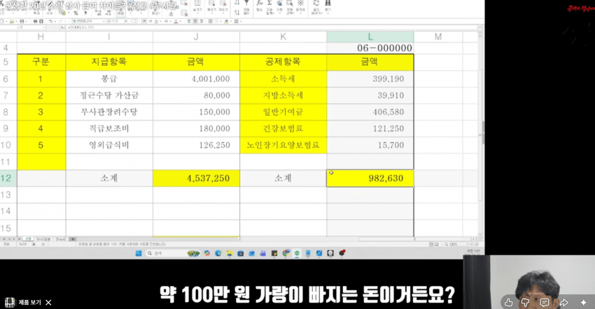 군대 간부 월급 (4)