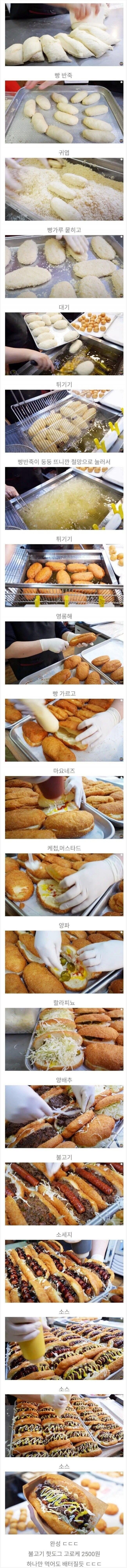 2500원 핫도그 수준