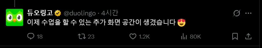 아이폰 듀오 출시를 본 듀오링고 근황.duolingo